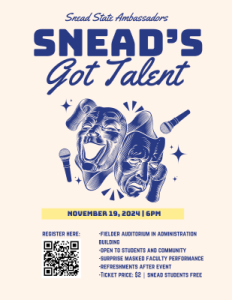 Snead's Got Talent Flyer